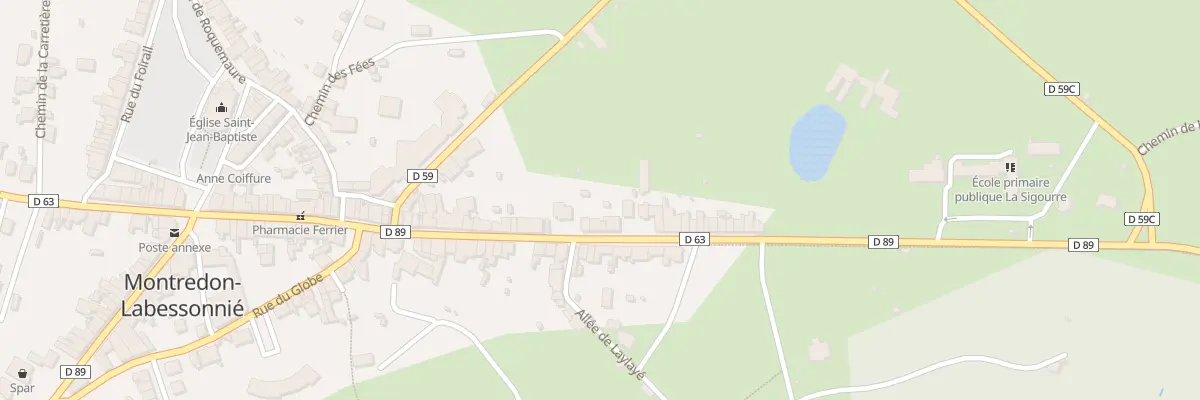 Plan du 3 Av des Docteurs Lavergne à Montredon-Labessonnié