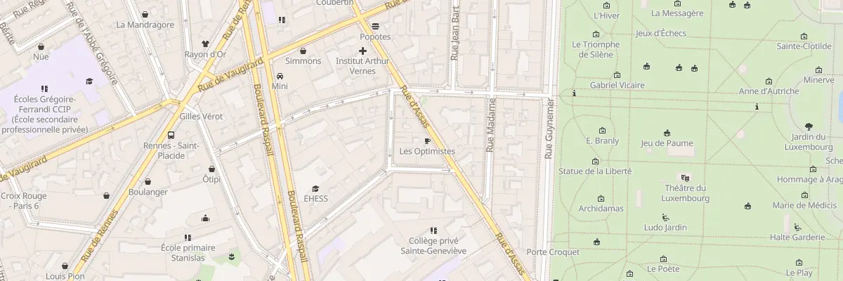 Plan du 52 Rue d’Assas à Paris 6e Arrondissement