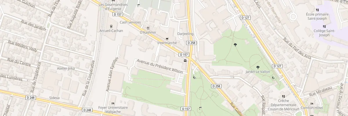 Plan du 1 Av Carnot à Cachan