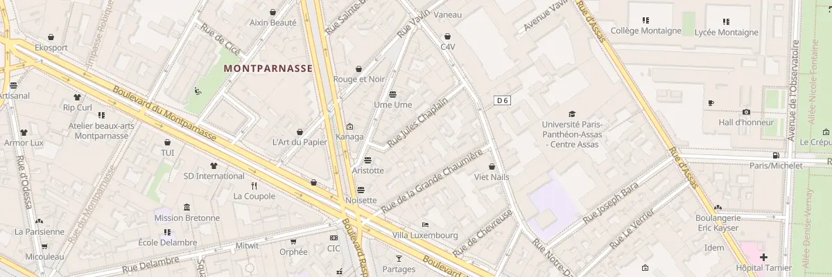 Plan du 11 Rue Jules Chaplain à Paris 6e Arrondissement