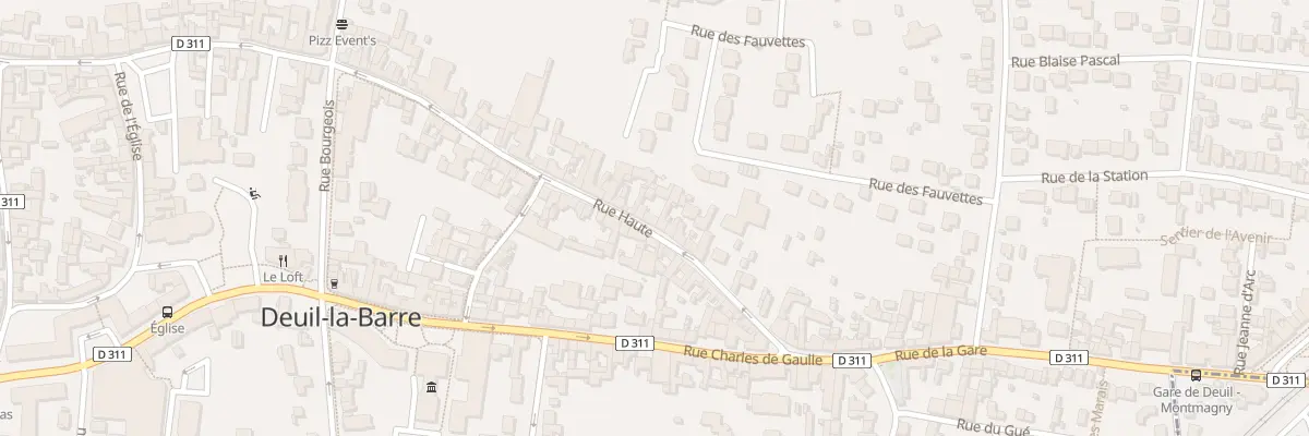 Plan du 85 Rue Haute à Deuil-la-Barre
