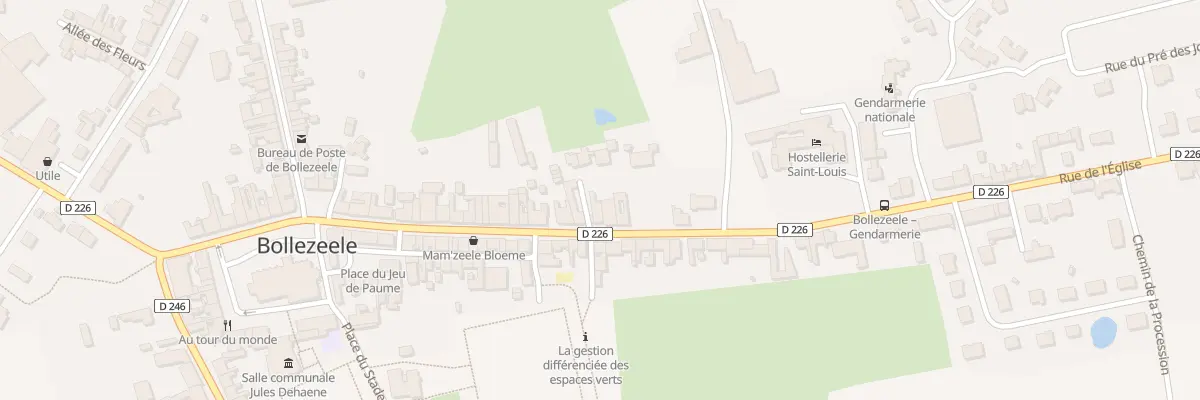 Plan du 35 Rue de l’Eglise à Bollezeele