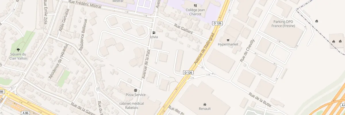 Plan du 33 Av Stalingrad à Fresnes