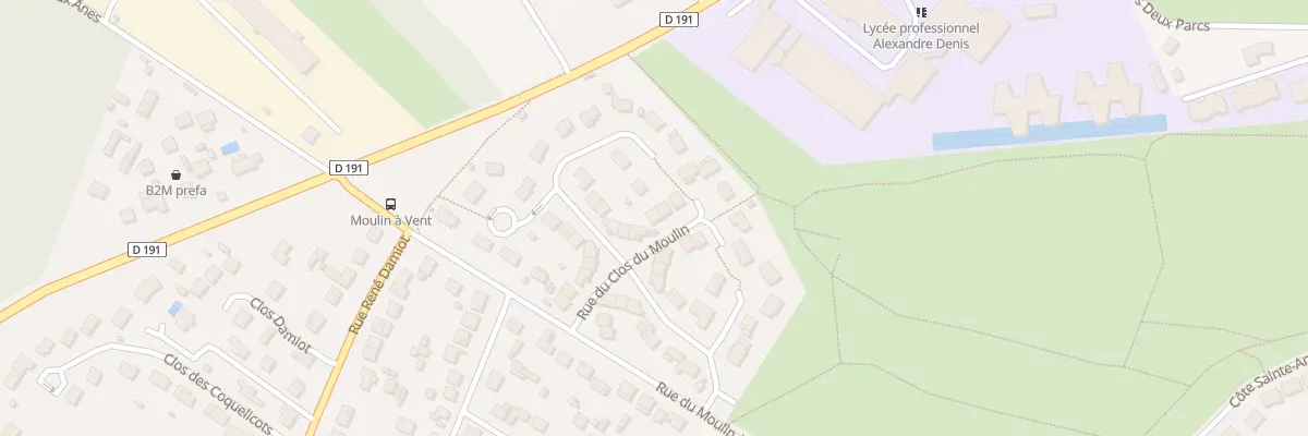 Plan du 39 Rue du Clos du Moulin à Cerny
