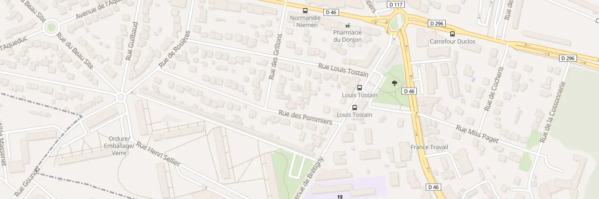 Plan du 12 Rue des Pommiers à Sainte-Geneviève-des-Bois