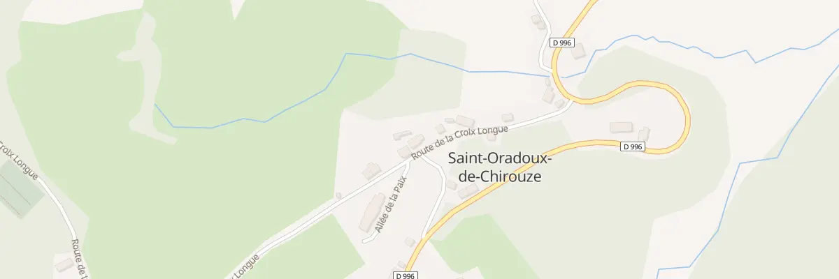 Plan du 8 Rte de la Croix Longue à Saint-Oradoux-de-Chirouze