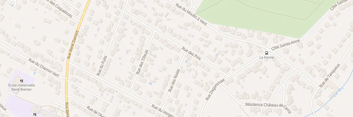 Plan du 15 Rue des Roses à Cerny