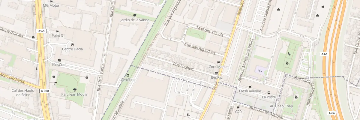 Plan du 20 Rue Foubert à Gentilly