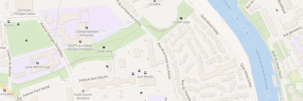 Plan du 2 Imp Jean Moulin à Villeneuve-la-Garenne