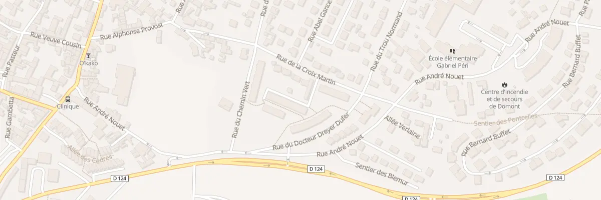 Plan du 6 Rue du Docteur Dreyer-Dufer à Domont