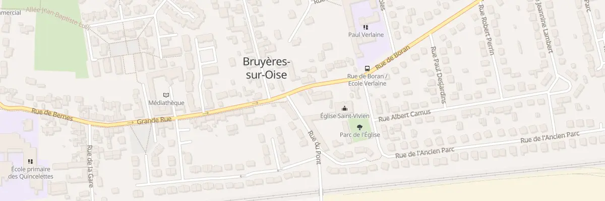 Plan du 2 Rue de Boran à Bruyères-sur-Oise