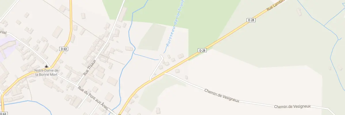Plan du 23 Rue Lambin à Paillart