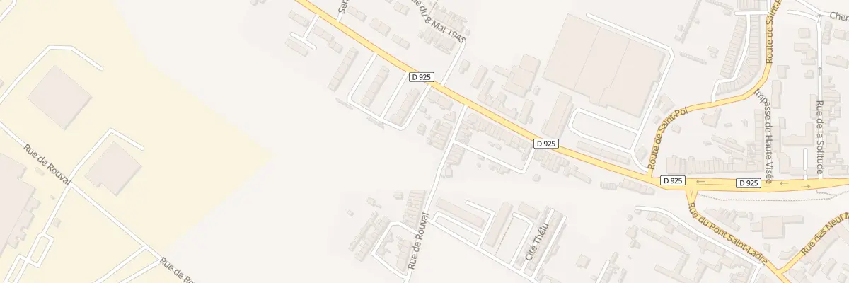 Plan du 15 Rue de Rouval à Doullens