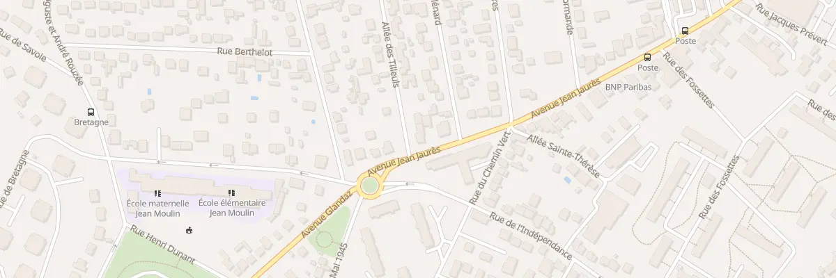 Plan du 3T Av Jean Jaurès à Domont