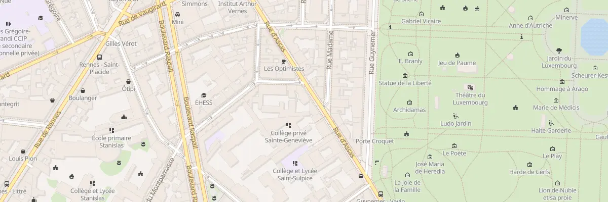 Plan du 58 Rue d’Assas à Paris 6e Arrondissement