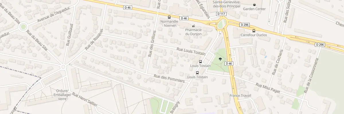 Plan du 11 Rue Louis Tostain à Sainte-Geneviève-des-Bois