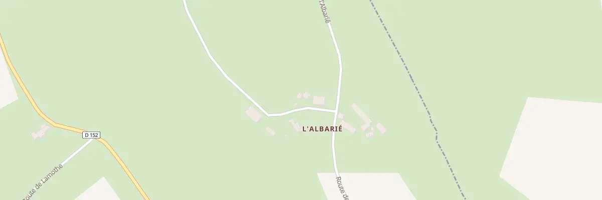 Plan du 961 Che de l’Albarié à Montauriol