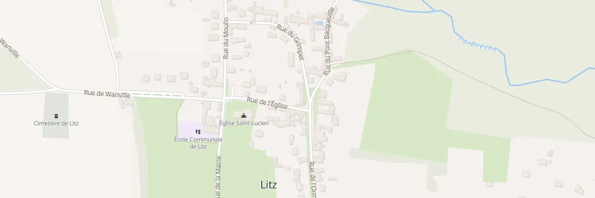 Plan du 9 Rue de l’Eglise à Litz