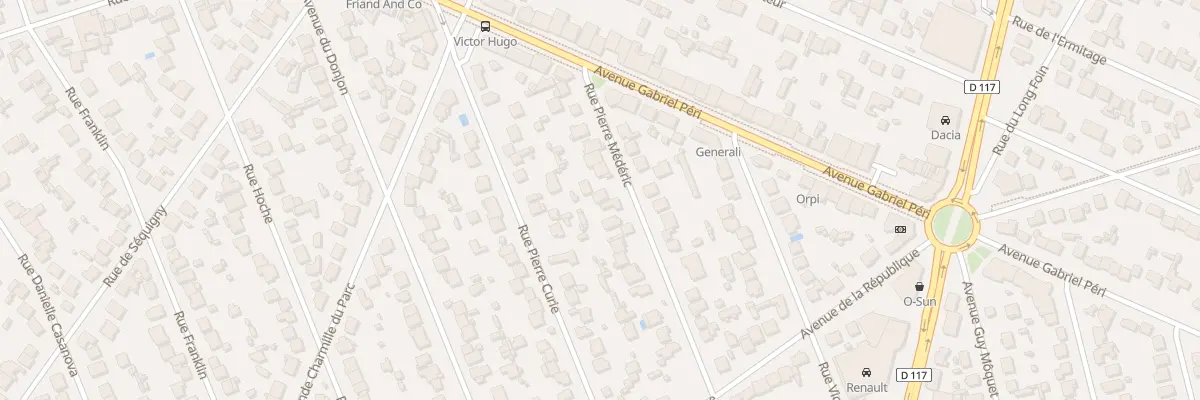 Plan du 22 Rue Pierre Mederic à Sainte-Geneviève-des-Bois