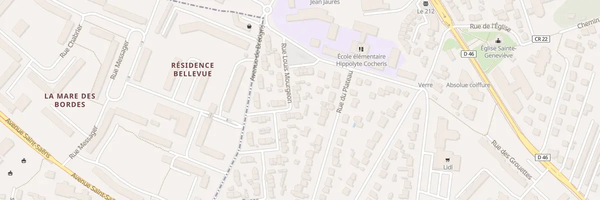 Plan du 7 Rue Louis Mourgeon à Sainte-Geneviève-des-Bois