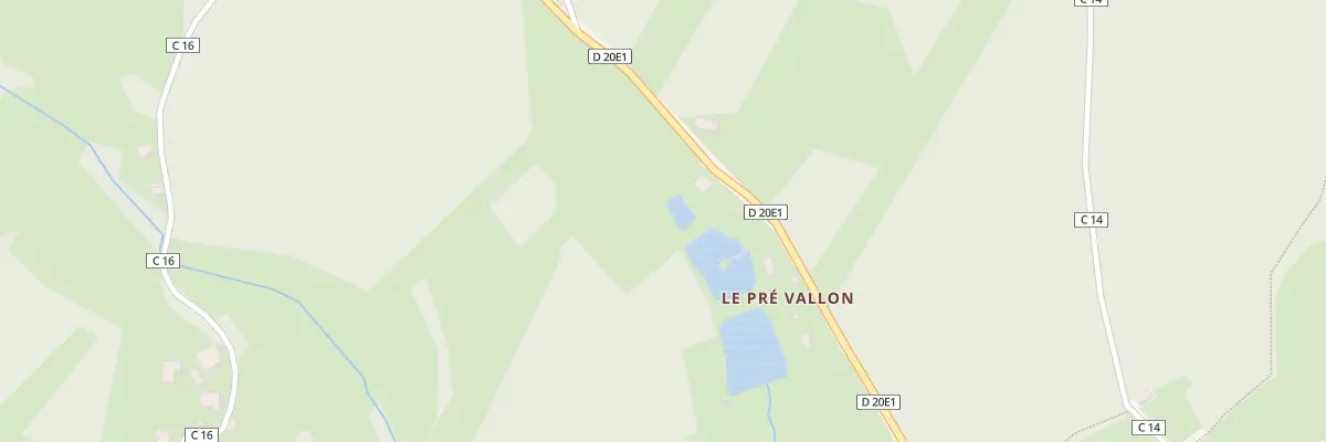 Plan du 5261 Le Pré Vallon à Sérandon