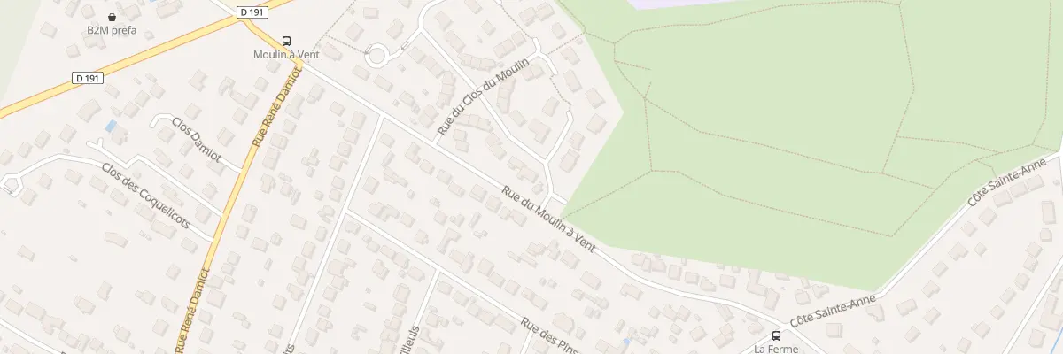 Plan du 2 Rue du Clos du Moulin à Cerny