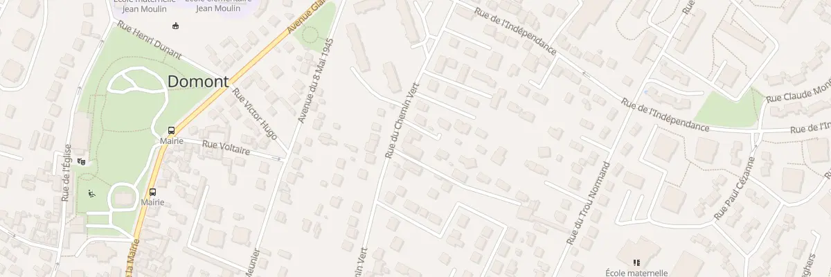 Plan du 54B Rue du Chemin Vert à Domont