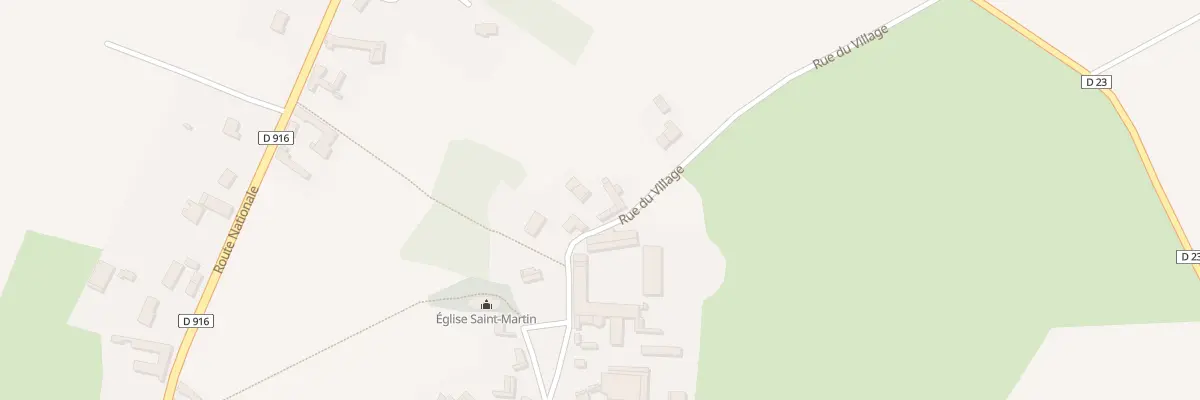 Plan du 23 Rue du Village à Herlin-le-Sec