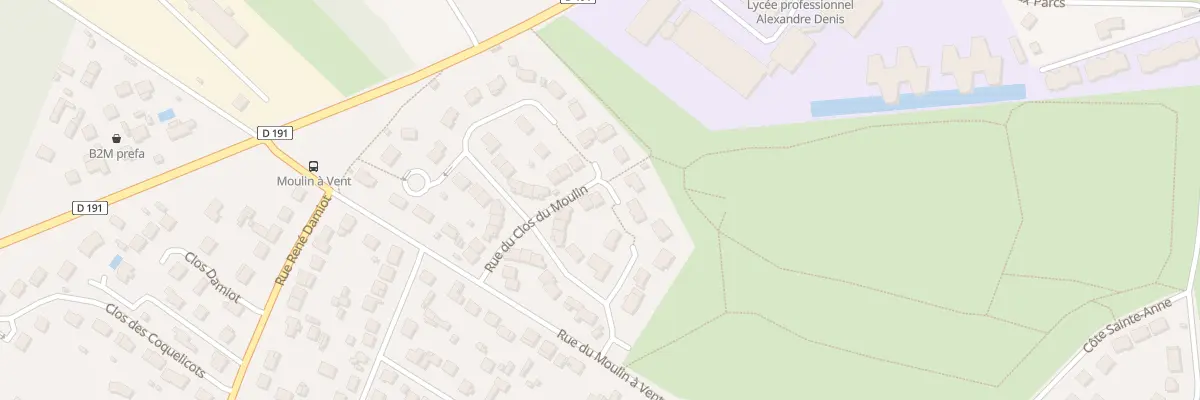 Plan du 23 Rue du Clos du Moulin à Cerny