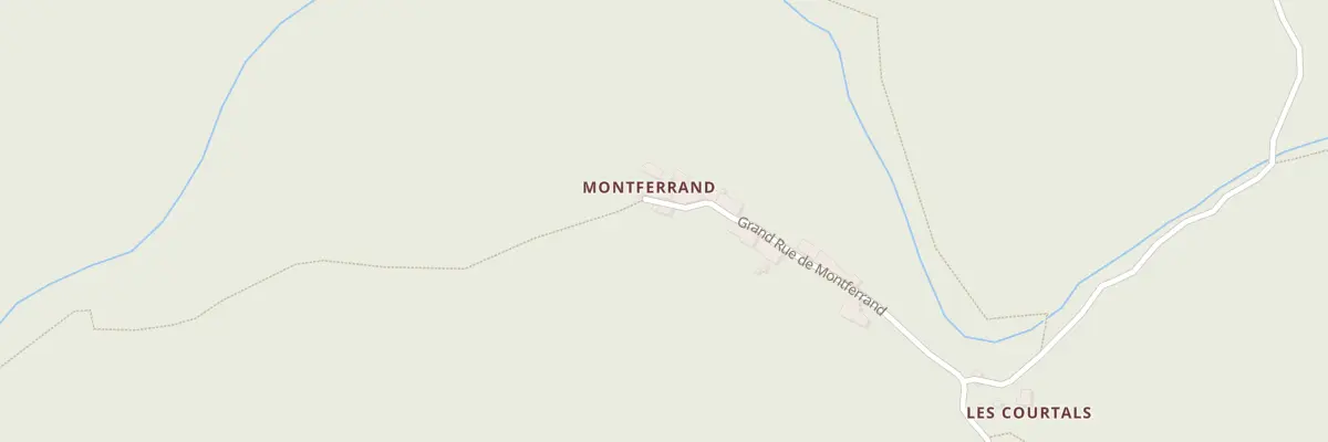 Plan du 1B Montferrand à Rennes-les-Bains