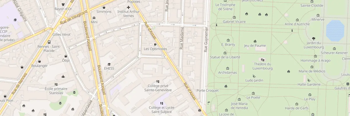 Plan du 47 Rue d’Assas à Paris 6e Arrondissement