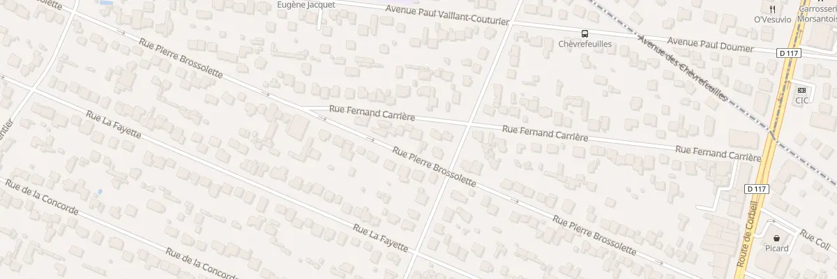 Plan du 8 Rue Fernand Carrière à Sainte-Geneviève-des-Bois