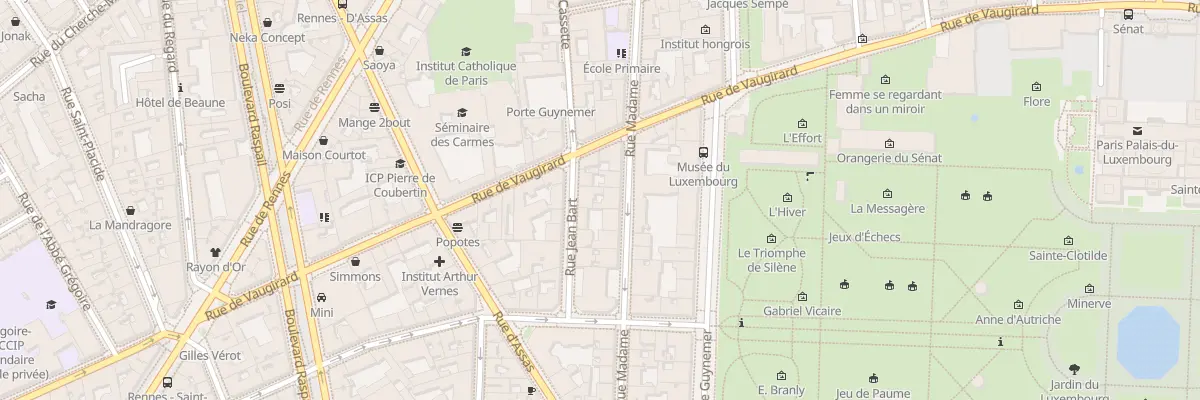 Plan du 52 Rue Madame à Paris 6e Arrondissement