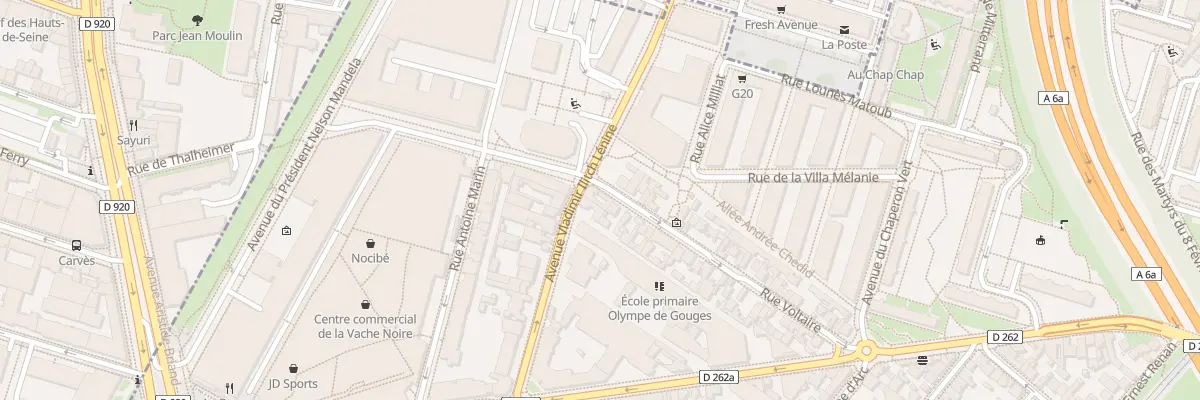 Plan du 2 Rue Voltaire à Arcueil