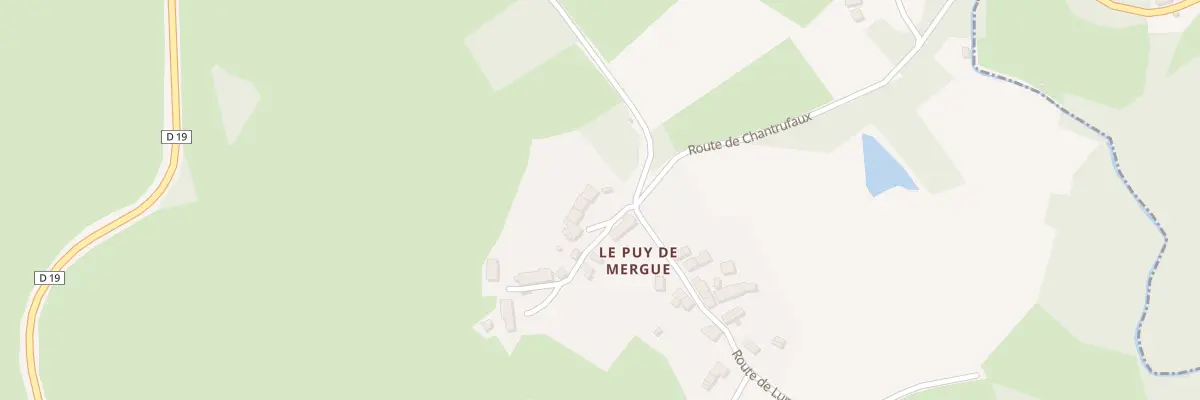 Plan du 1 Puy de Mergue à Champagnat