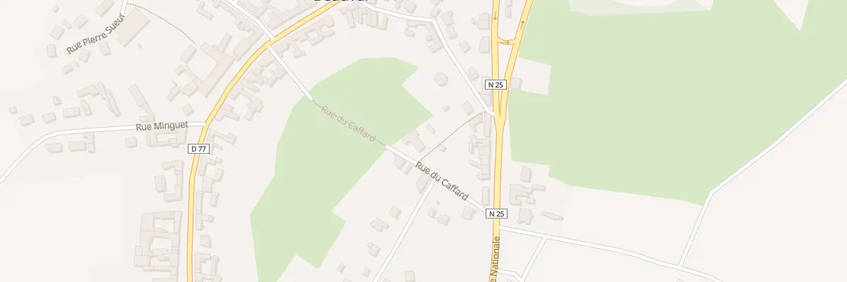 Plan du 1 Rue Caffard à Beauval