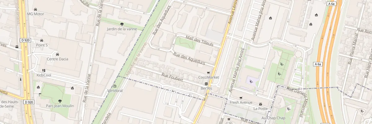Plan du 1 Rue des Aqueducs à Gentilly