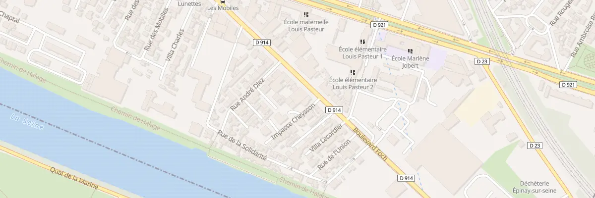 Plan du 35 Bd Foch à Épinay-sur-Seine