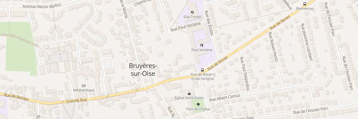 Plan du 15 Rue de Boran à Bruyères-sur-Oise