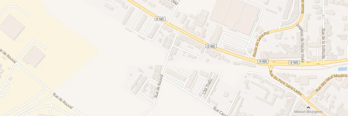 Plan du 20 Rue de Rouval à Doullens