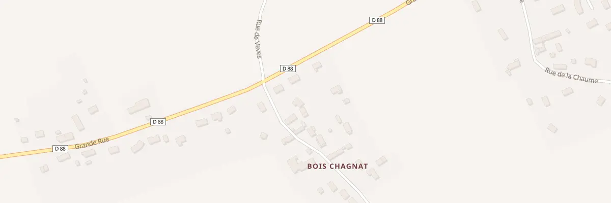 Plan du 1 Rue du Bois Chagnat à Arçay