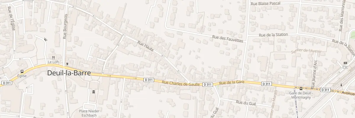 Plan du 99 Rue Haute à Deuil-la-Barre