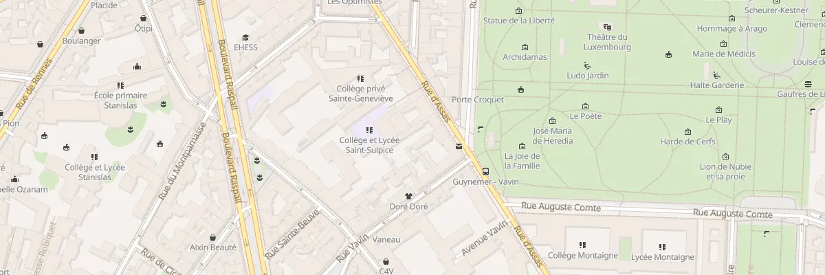 Plan du 72 Rue d’Assas à Paris 6e Arrondissement