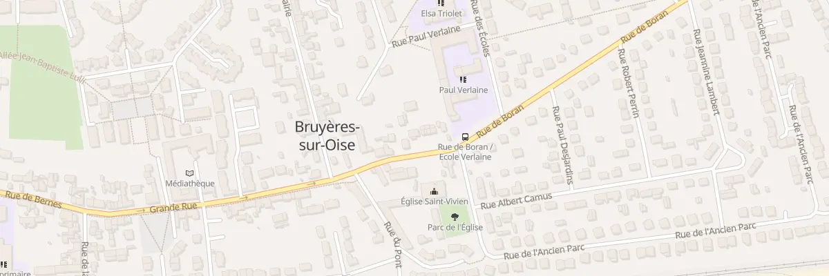 Plan du 13 Rue de Boran à Bruyères-sur-Oise