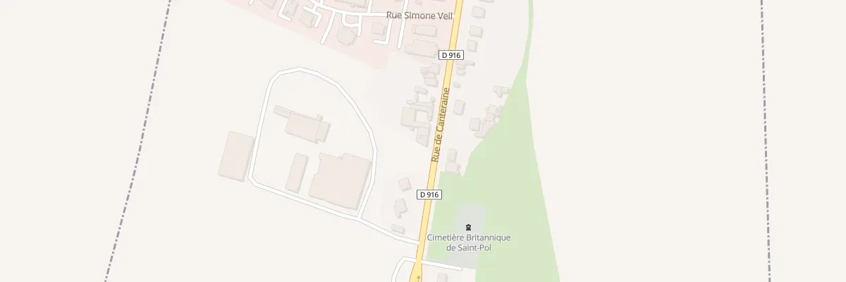 Plan du 154 Rue de Canteraine à Saint-Pol-sur-Ternoise