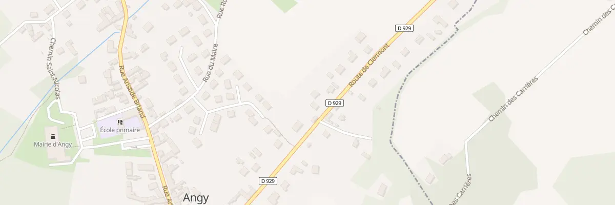 Plan du 301 Rte de Clermont à Angy