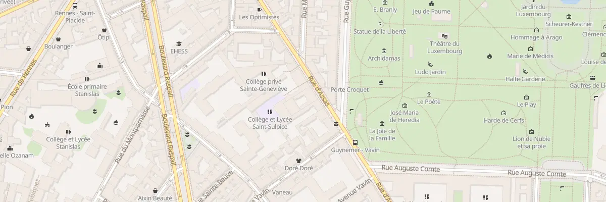 Plan du 70 Rue d’Assas à Paris 6e Arrondissement