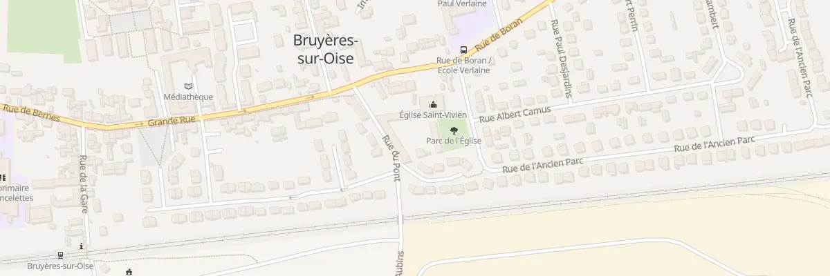 Plan du 1 Rue du Pont à Bruyères-sur-Oise
