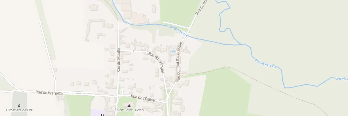 Plan du 5T Rue du Pont Bacqueville à Litz