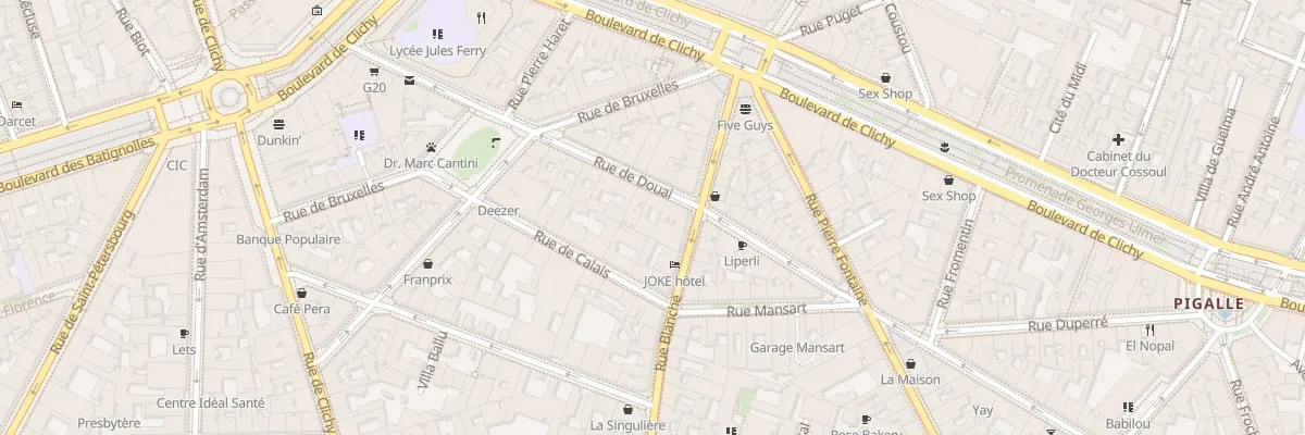 Plan du 39 Rue de Douai à Paris 9e Arrondissement
